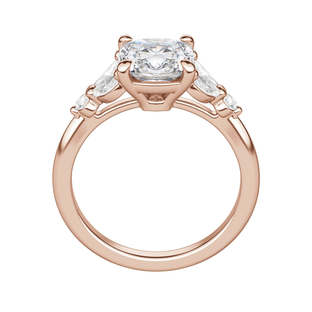 SERA CUSHION CUT MOISSANITE ENGAGEMENT RING