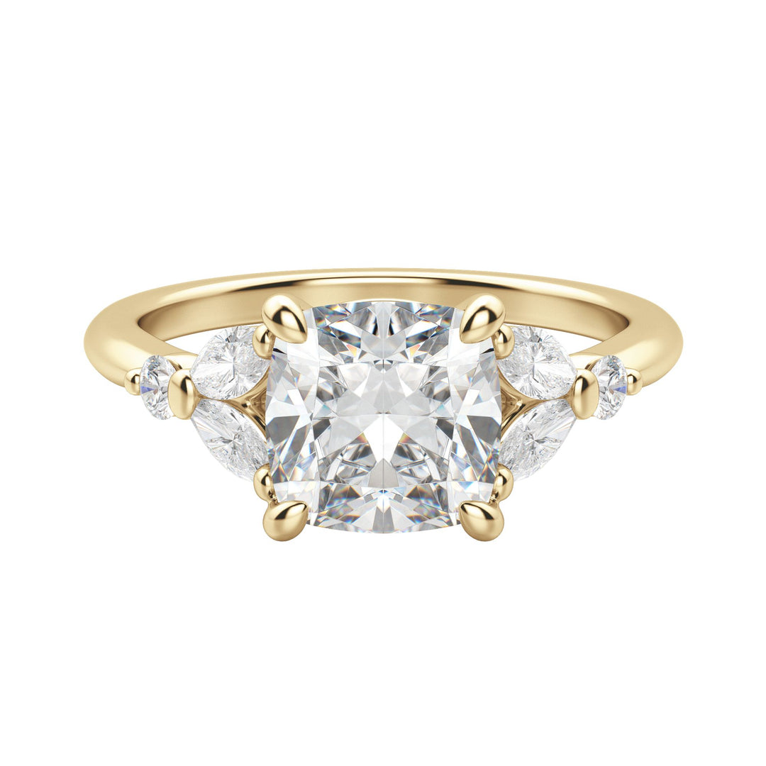 SERA CUSHION CUT MOISSANITE ENGAGEMENT RING