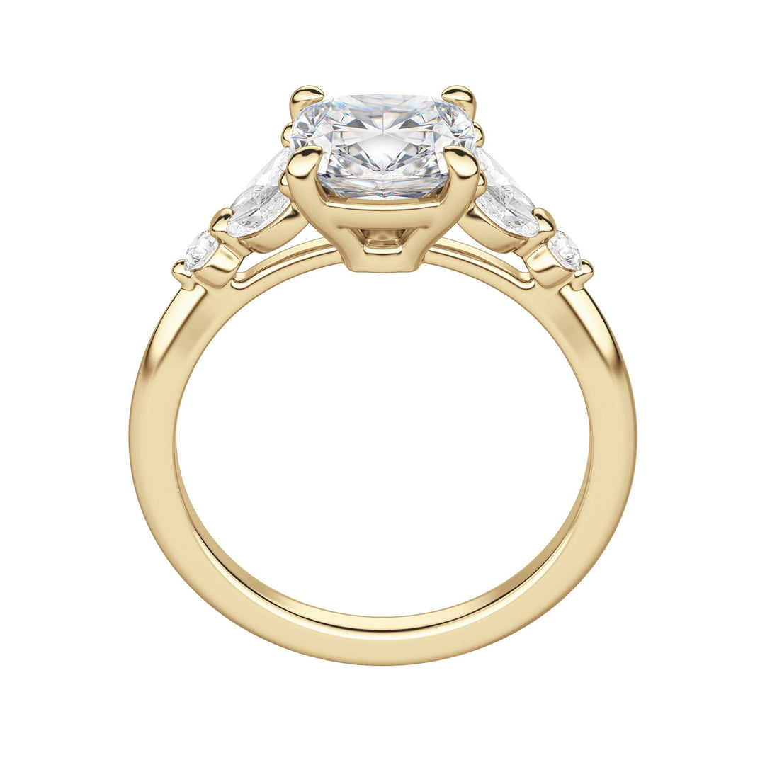 SERA CUSHION CUT MOISSANITE ENGAGEMENT RING