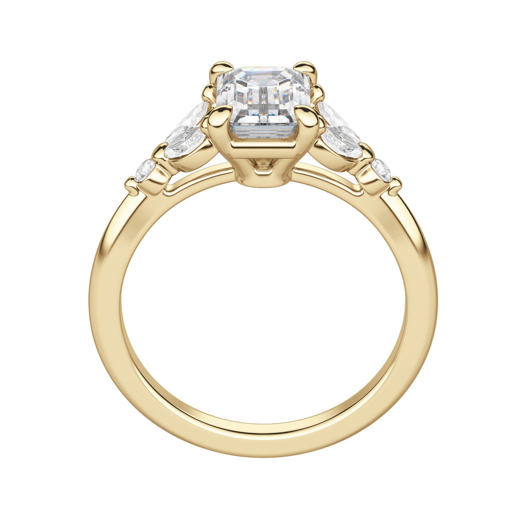 SERA EMERALD CUT MOISSANITE ENGAGEMENT RING