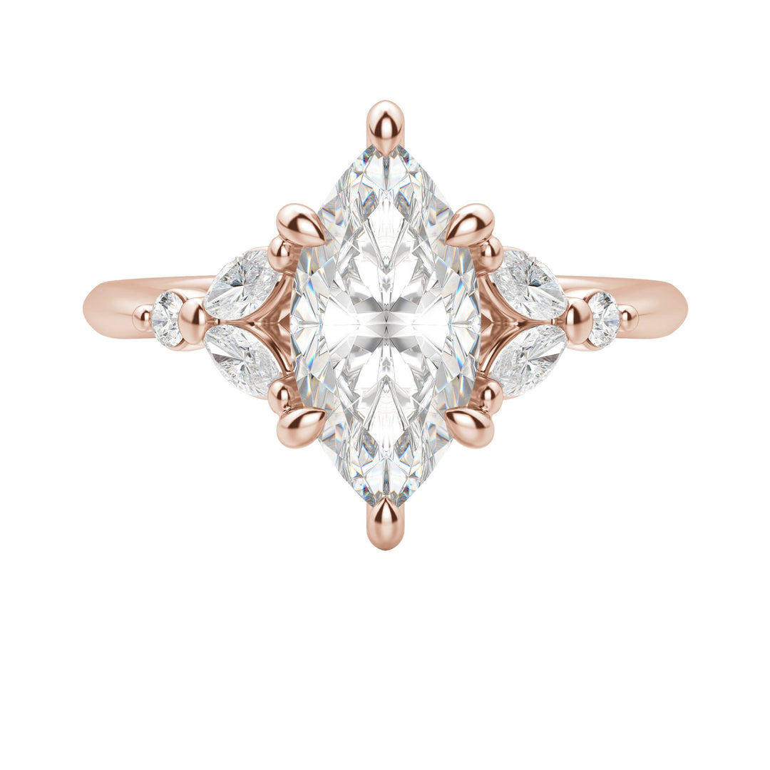 SERA MARQUISE CUT MOISSANITE ENGAGEMENT RING