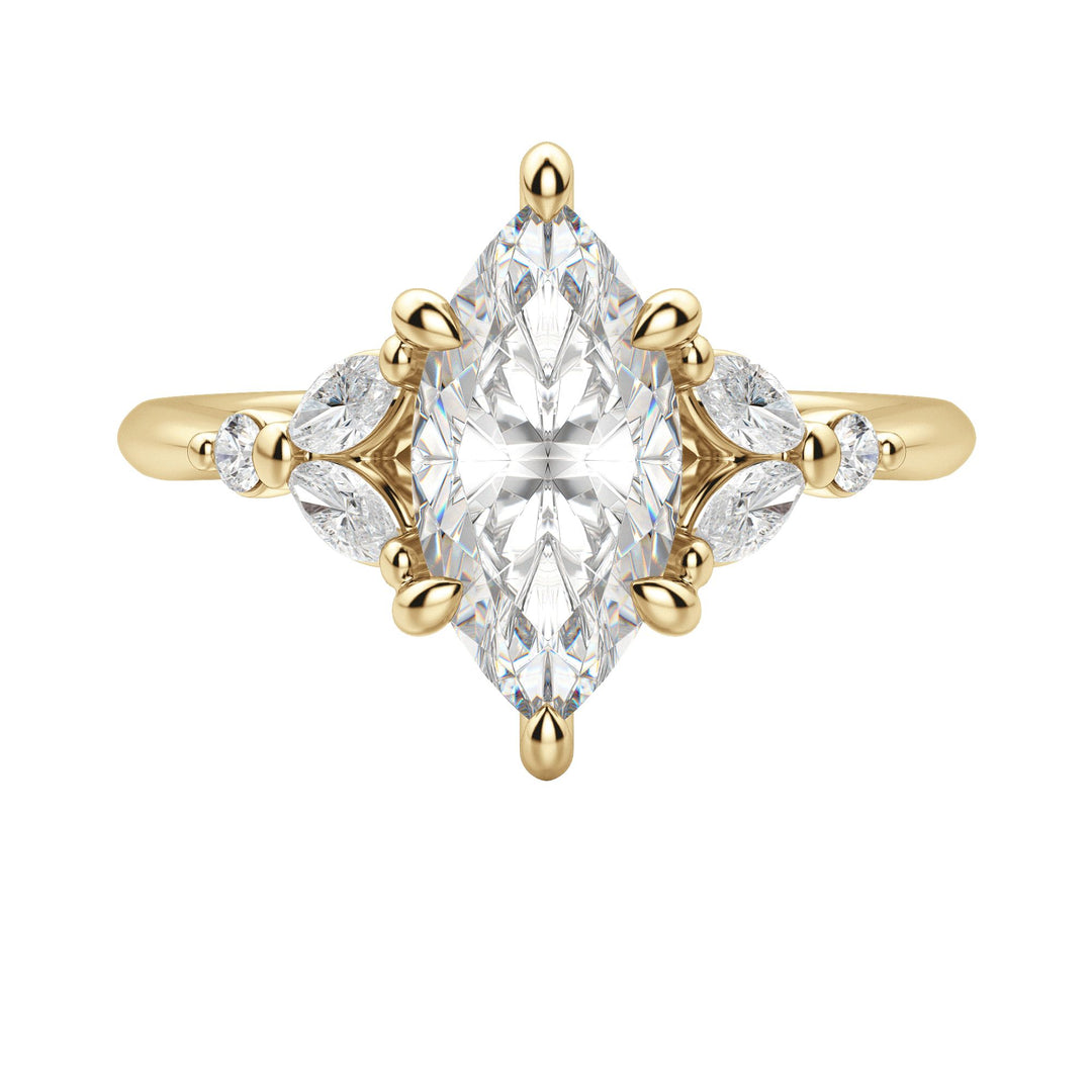 SERA MARQUISE CUT MOISSANITE ENGAGEMENT RING