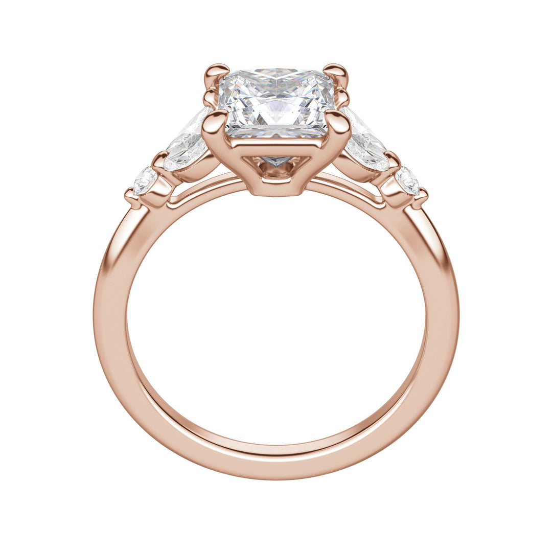 SERA PRINCESS CUT MOISSANITE ENGAGEMENT RING