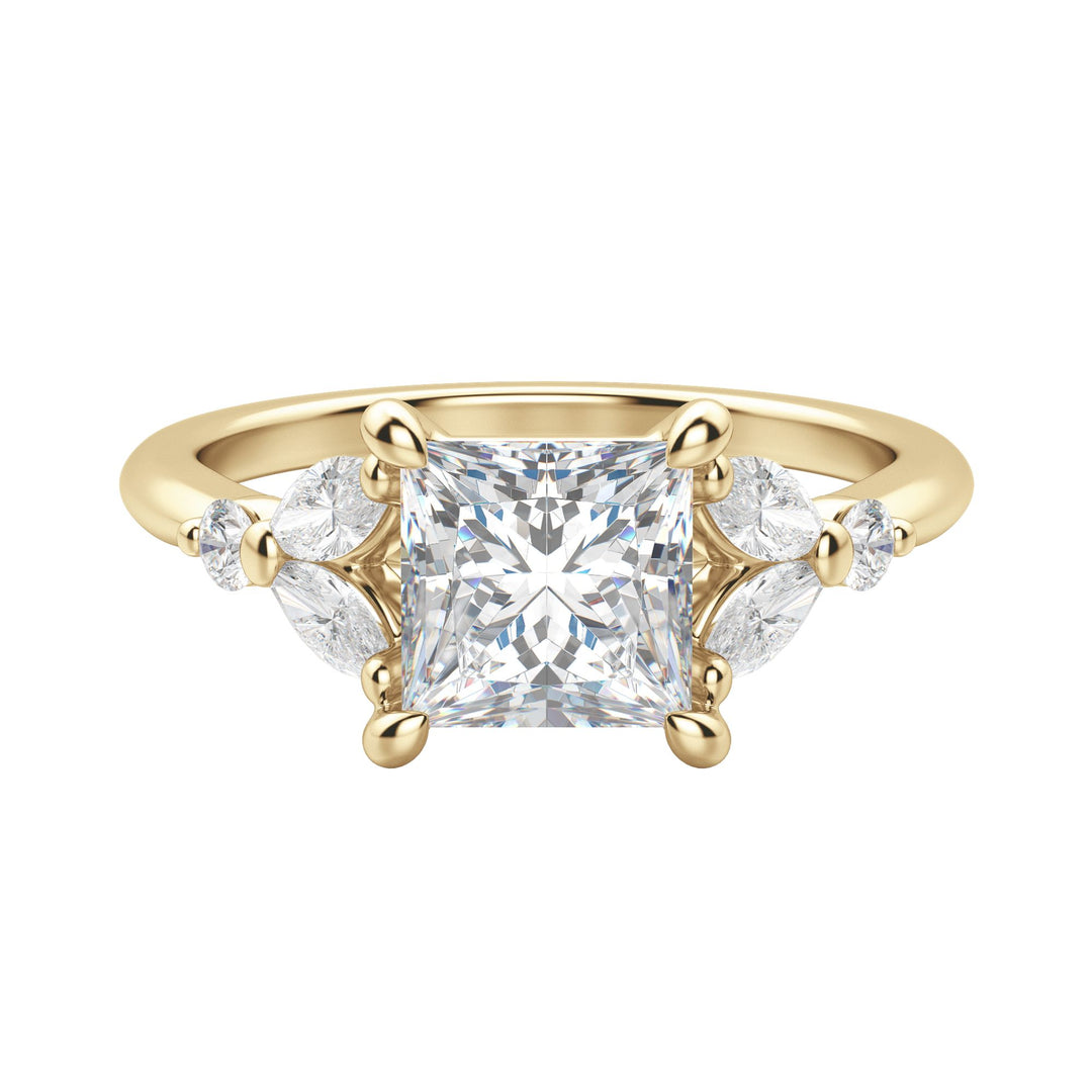 SERA PRINCESS CUT MOISSANITE ENGAGEMENT RING