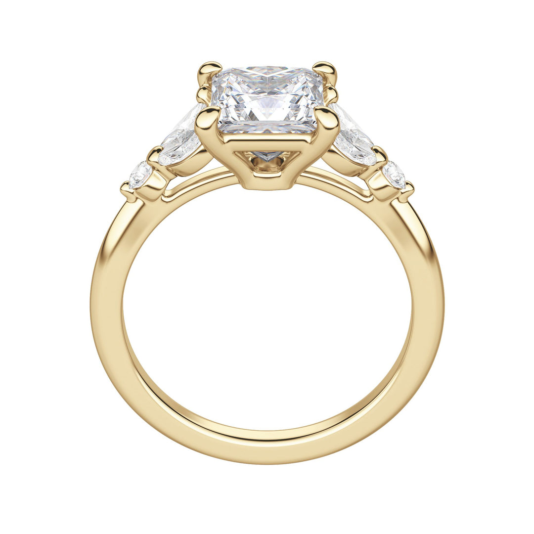 SERA PRINCESS CUT MOISSANITE ENGAGEMENT RING