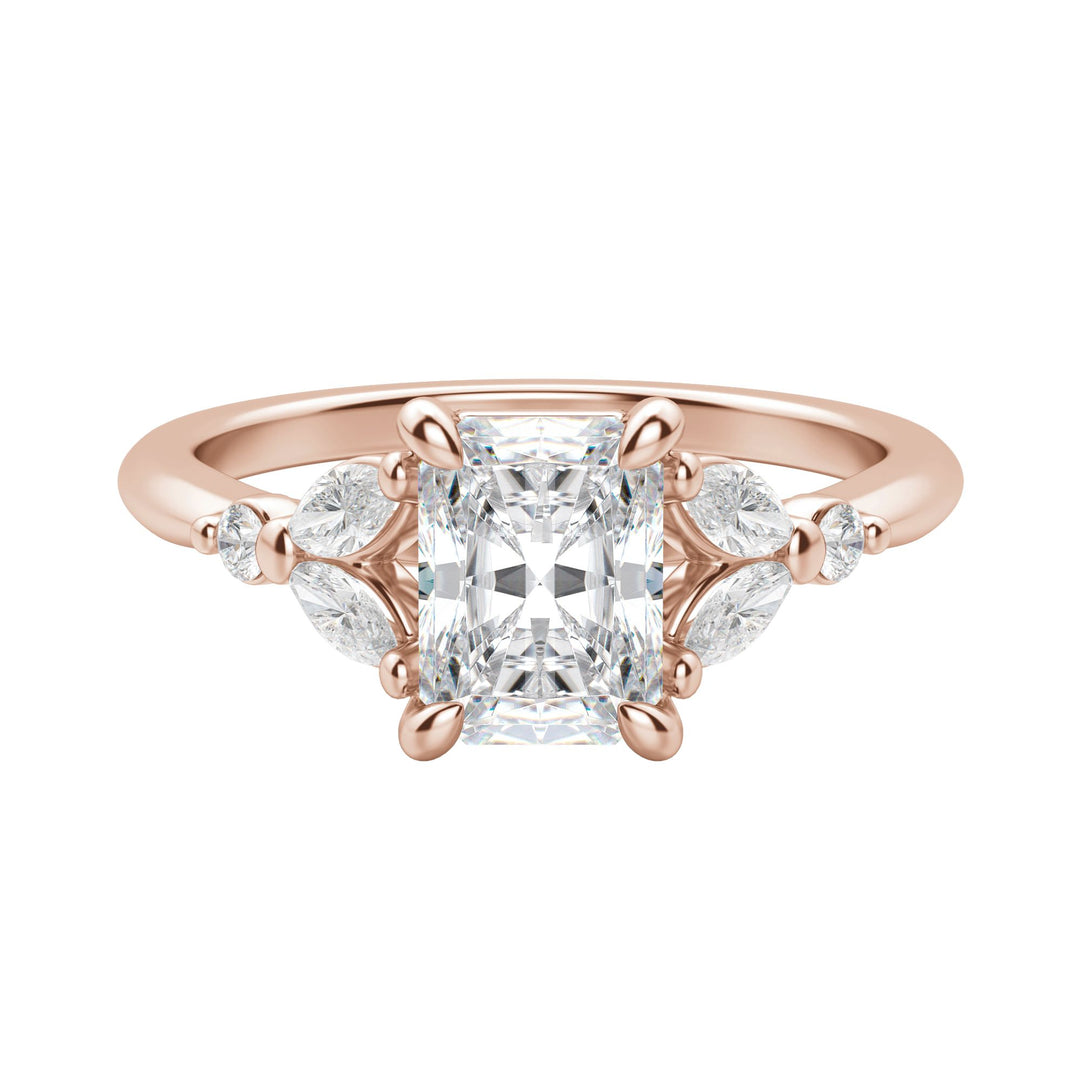 SERA RADIANT CUT MOISSANITE ENGAGEMENT RING