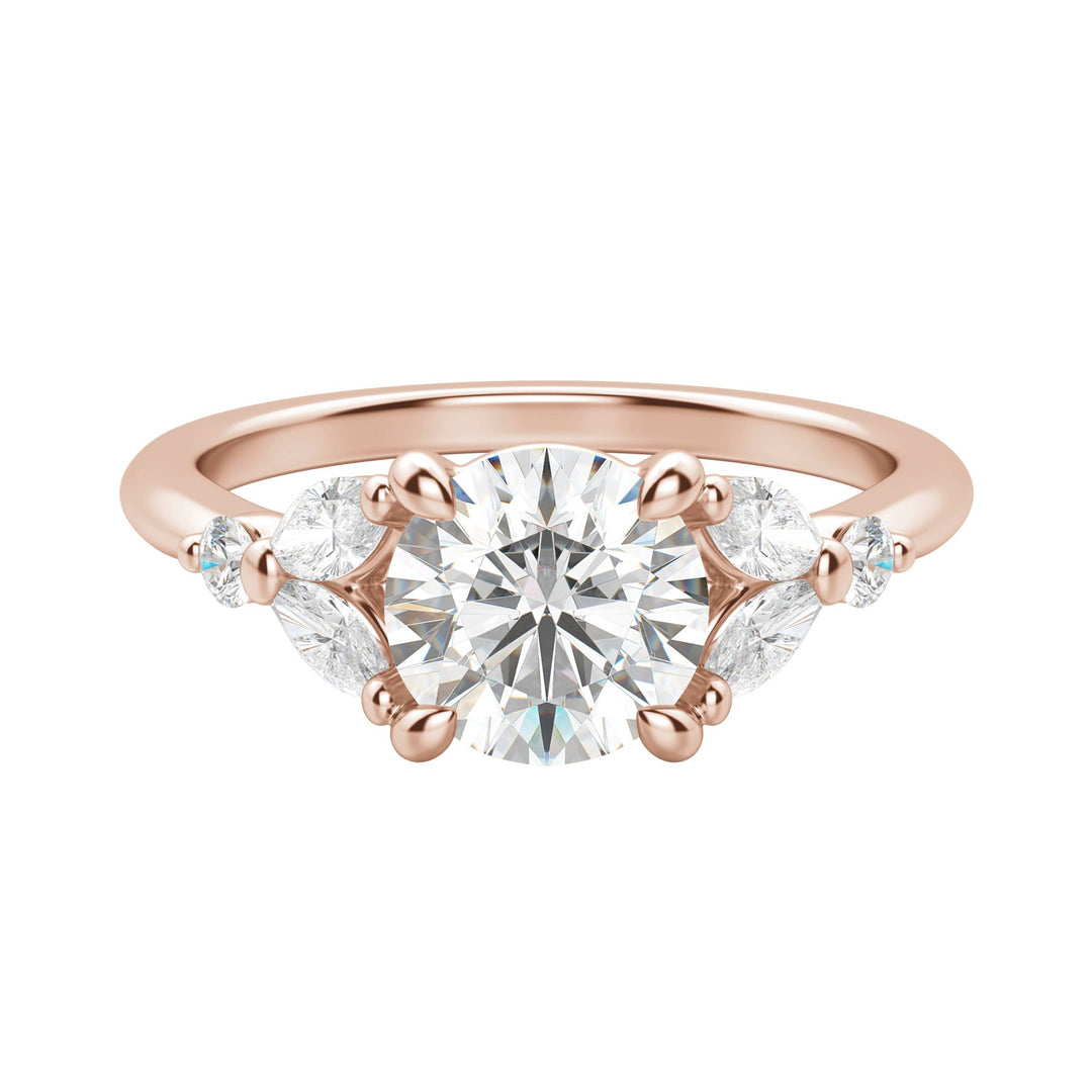 SERA ROUND CUT MOISSANITE ENGAGEMENT RING