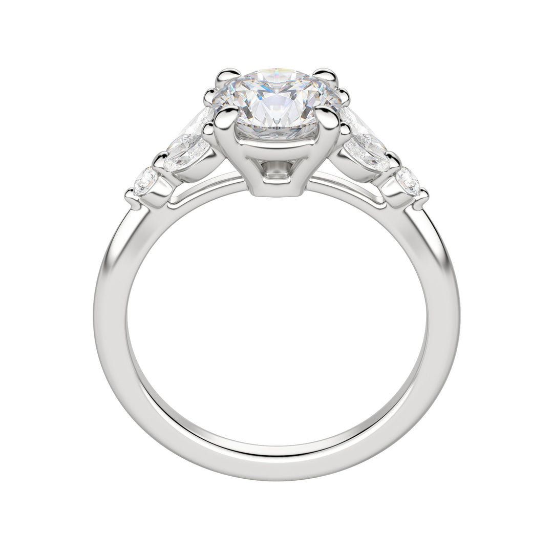 SERA ROUND CUT MOISSANITE ENGAGEMENT RING