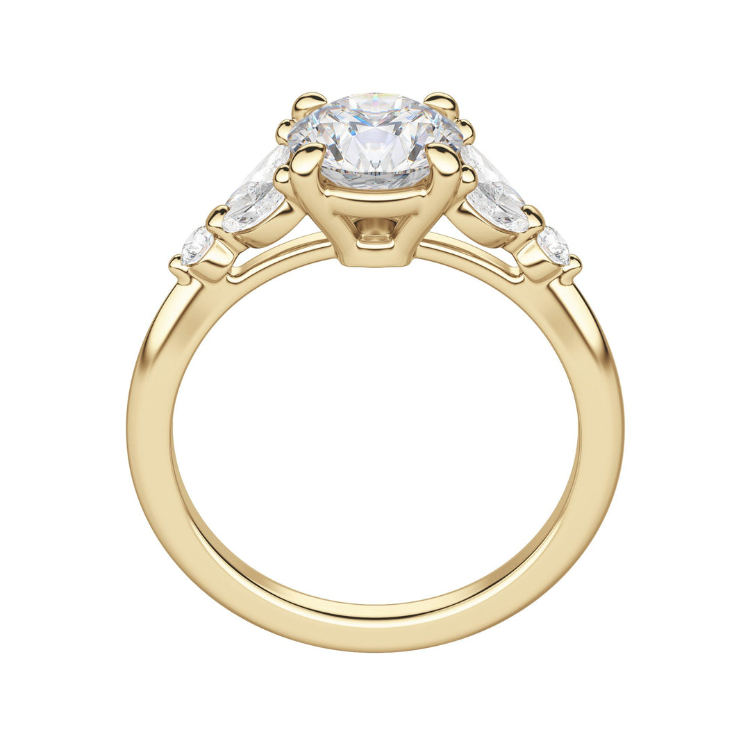 SERA ROUND CUT MOISSANITE ENGAGEMENT RING