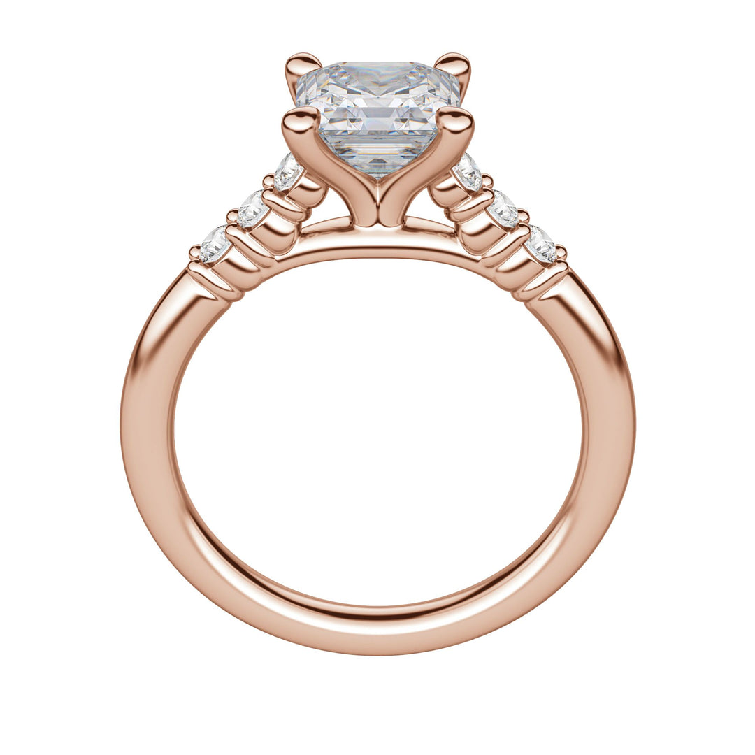 SOMA ASSCHER CUT MOISSANITE ENGAGEMENT RING