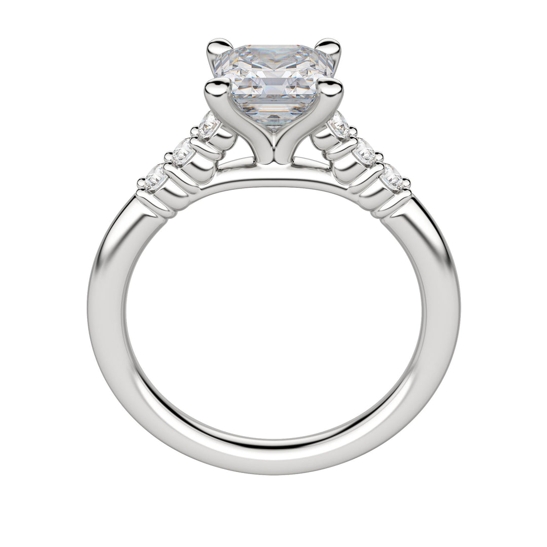 SOMA ASSCHER CUT MOISSANITE ENGAGEMENT RING