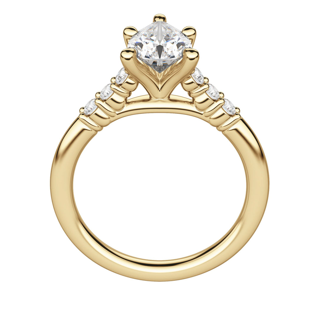 SOMA PEAR CUT MOISSANITE ENGAGEMENT RING