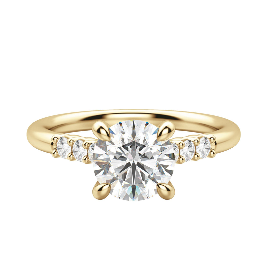 SOMA ROUND CUT MOISSANITE ENGAGEMENT RING