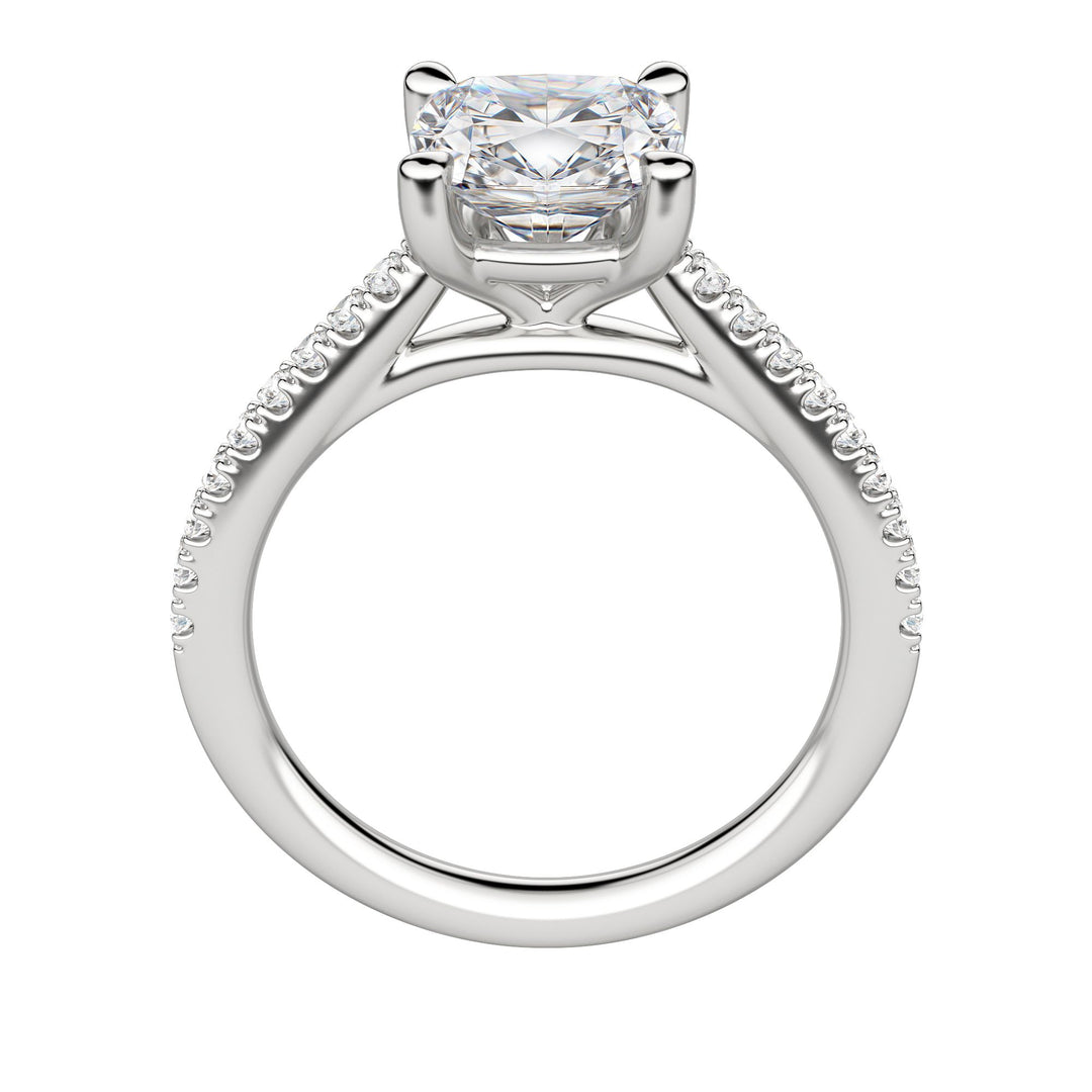 SONE CUSHION CUT MOISSANITE ENGAGEMENT RING