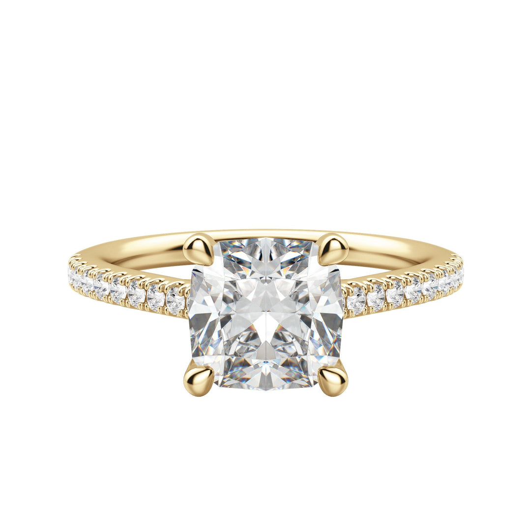 SONE CUSHION CUT MOISSANITE ENGAGEMENT RING