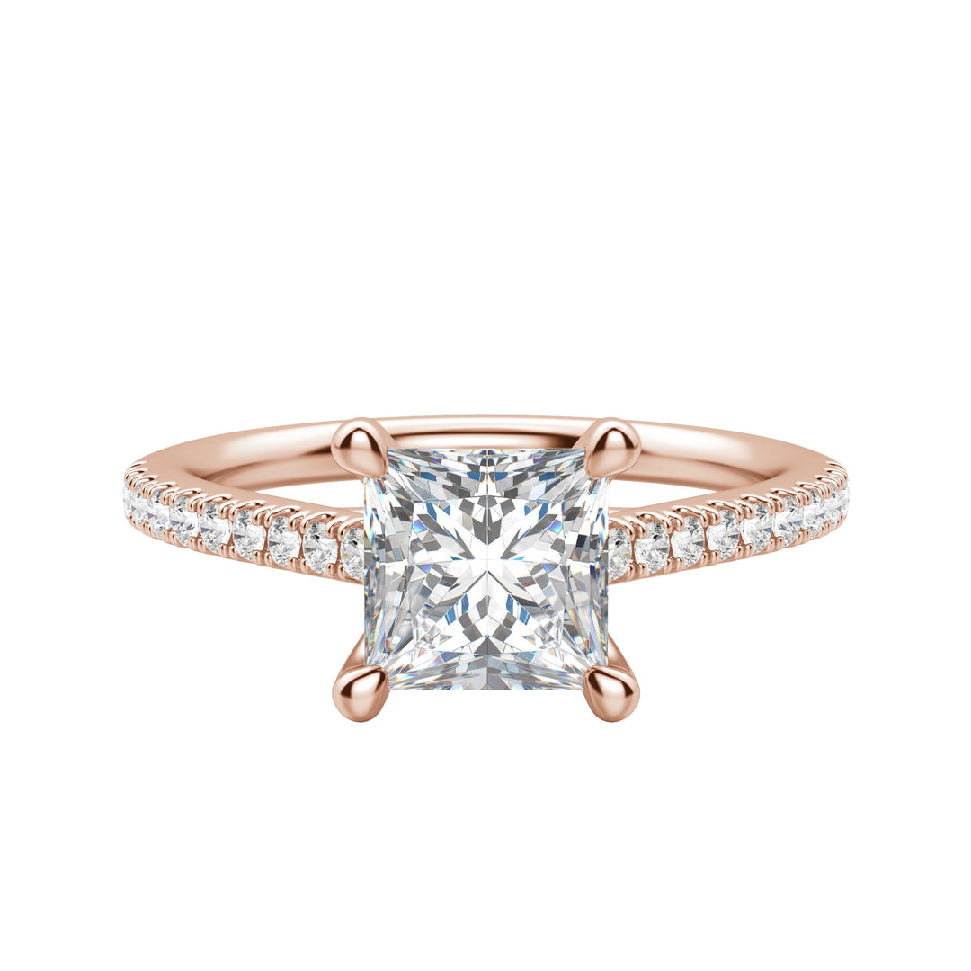 SONE PRINCESS CUT MOISSANITE ENGAGEMENT RING