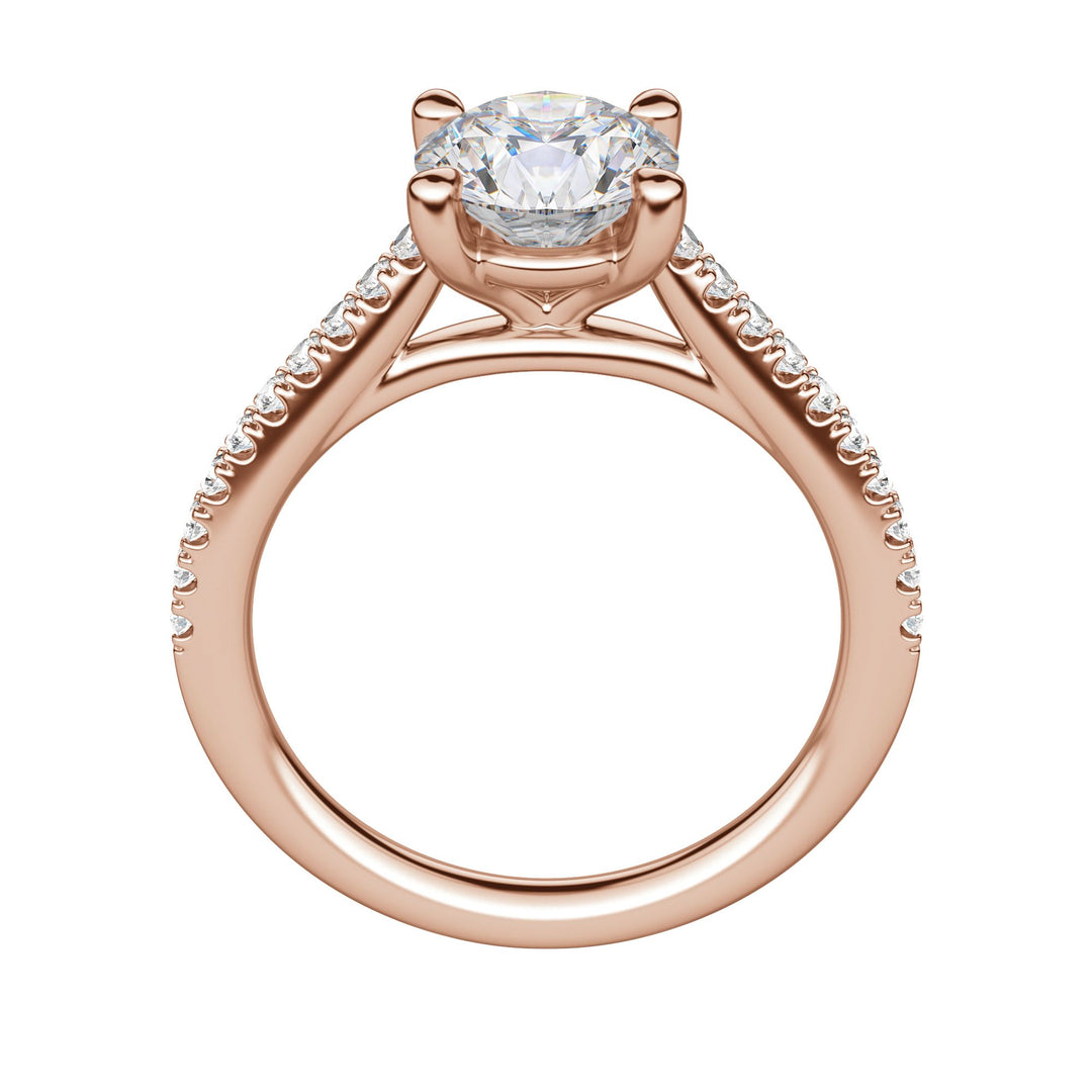 SONE ROUND CUT MOISSANITE ENGAGEMENT RING