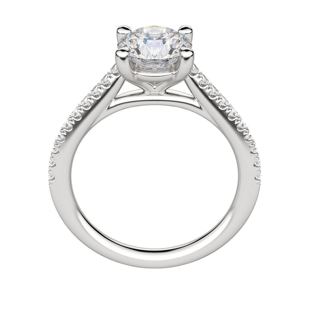 SONE ROUND CUT MOISSANITE ENGAGEMENT RING