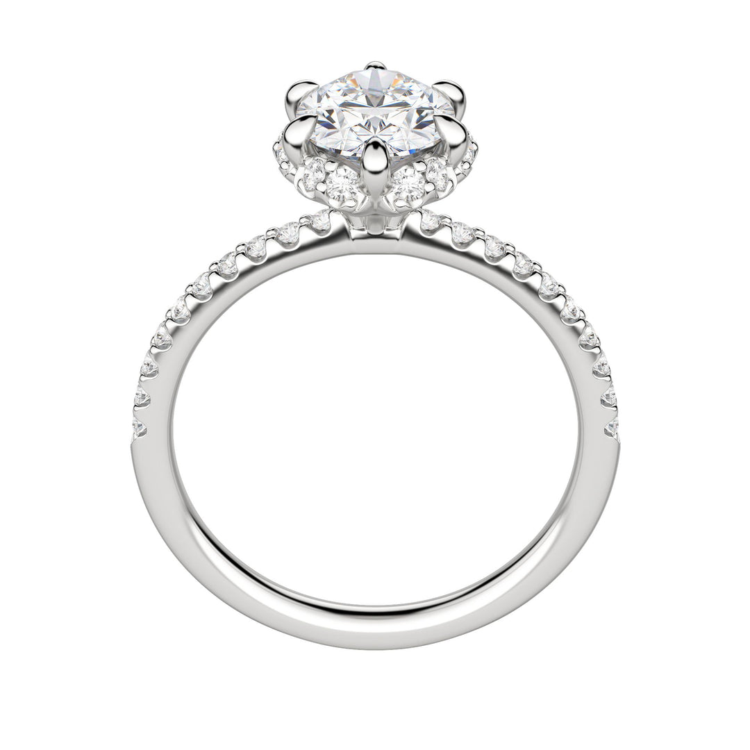 SORA OVAL CUT MOISSANITE ENGAGEMENT RING