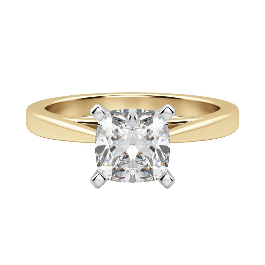 TRUE CUSHION CUT MOISSANITE ENGAGEMENT RING