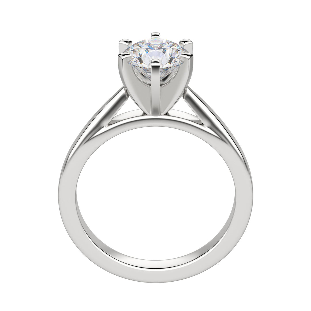 TRUE ROUND CUT MOISSANITE ENGAGEMENT RING