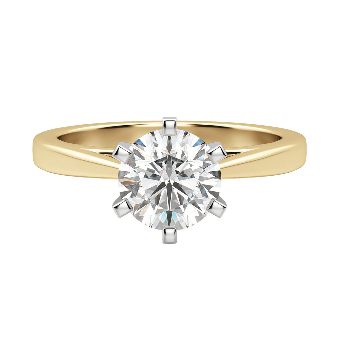 TRUE ROUND CUT MOISSANITE ENGAGEMENT RING