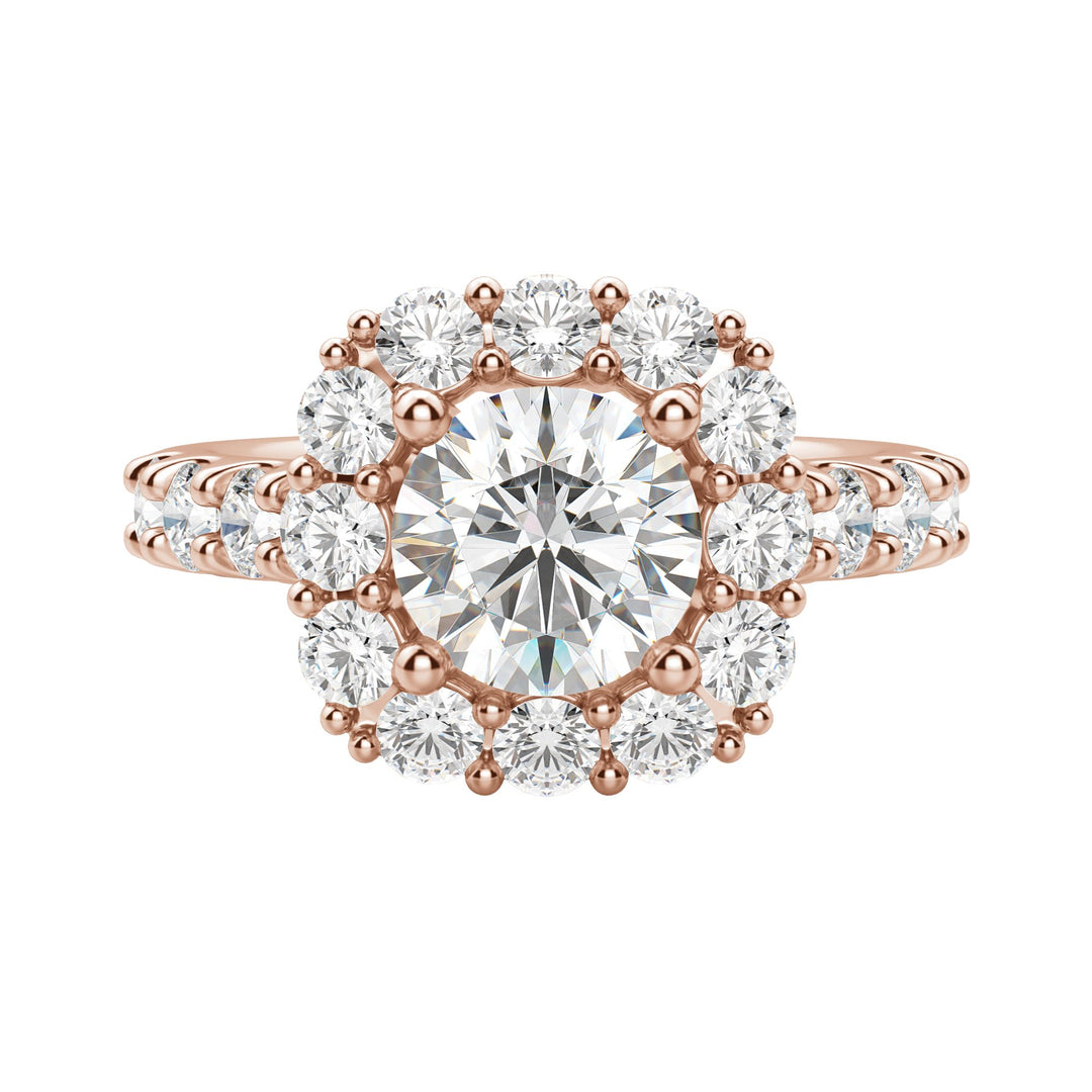 VAIL BOLD ROUND CUT MOISSANITE ENGAGEMENT RING