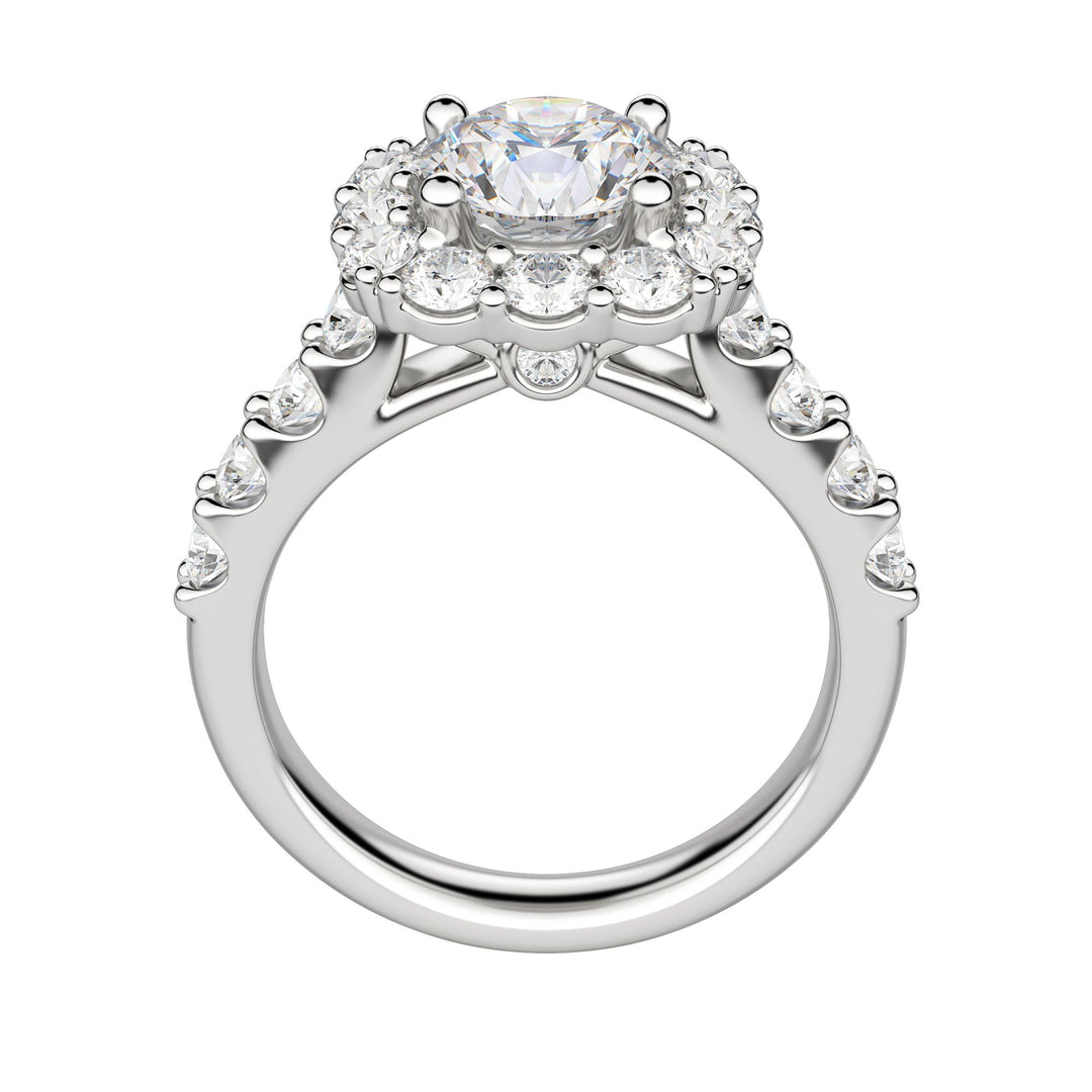 VAIL BOLD ROUND CUT MOISSANITE ENGAGEMENT RING