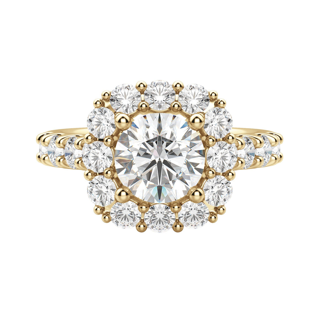 VAIL BOLD ROUND CUT MOISSANITE ENGAGEMENT RING