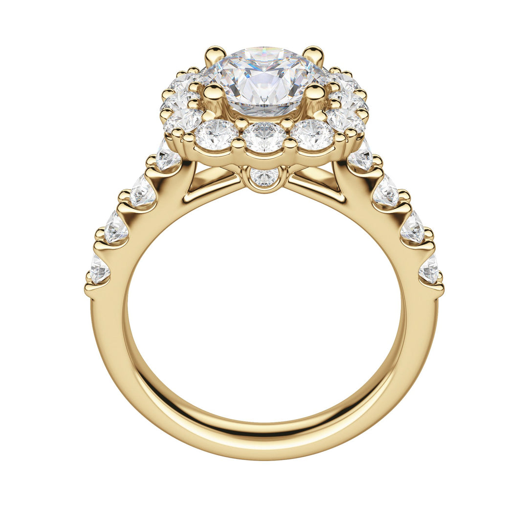 VAIL BOLD ROUND CUT MOISSANITE ENGAGEMENT RING