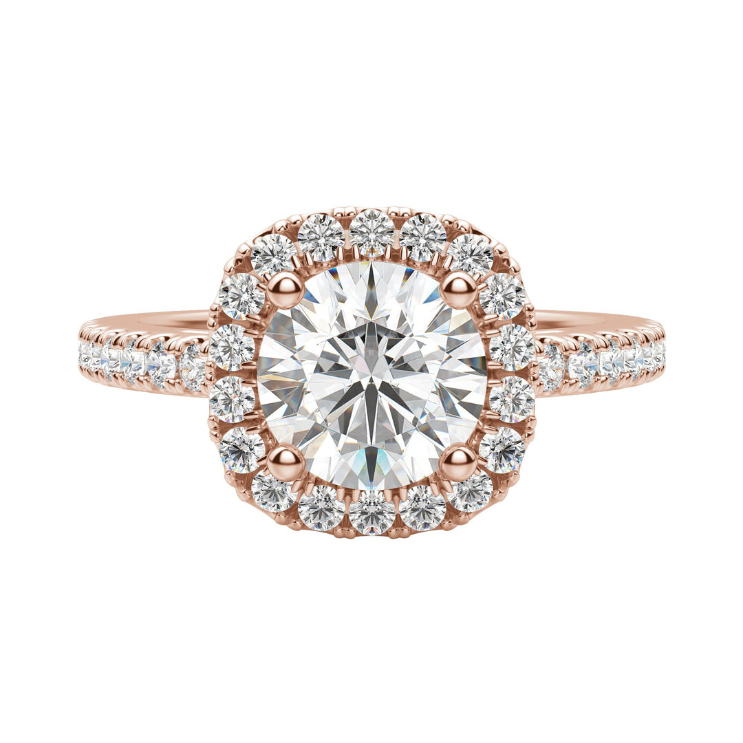 VAIL ROUND CUT MOISSANITE ENGAGEMENT RING