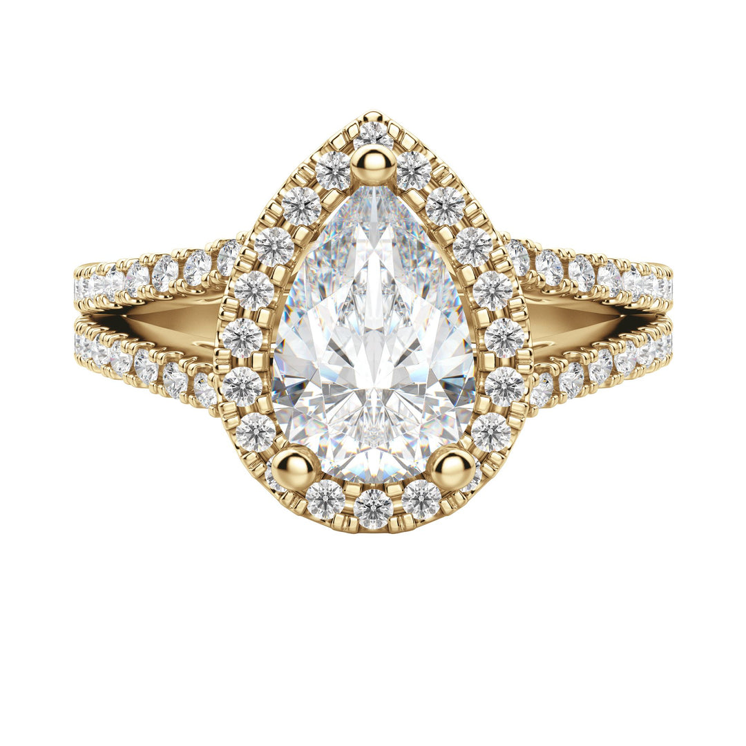 VARA PEAR CUT MOISSANITE ENGAGEMENT RING