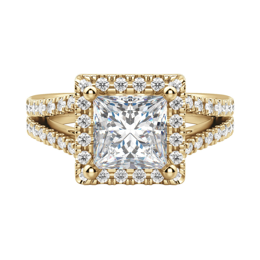 VARA PRINCESS CUT MOISSANITE ENGAGEMENT RING