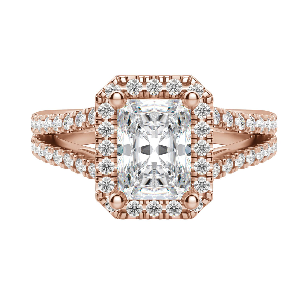 VARA RADIANT CUT MOISSANITE ENGAGEMENT RING