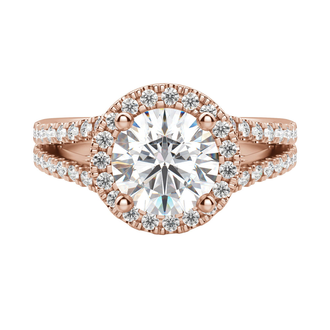 VARA ROUND CUT MOISSANITE ENGAGEMENT RING