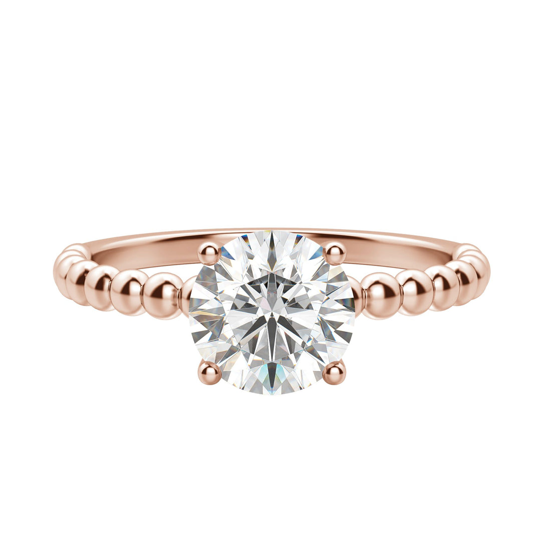 VERA ROUND CUT MOISSANITE ENGAGEMENT RING