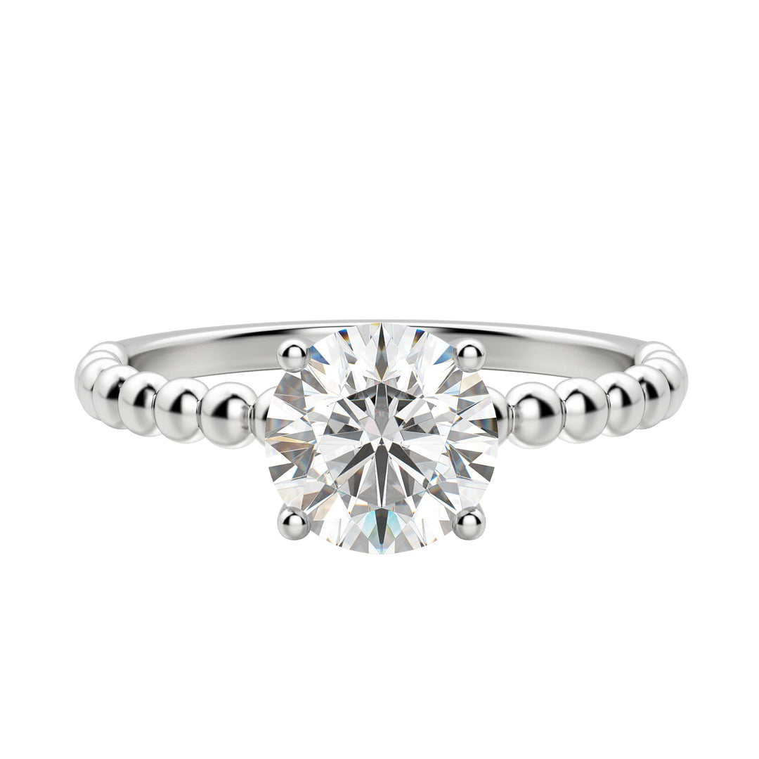 VERA ROUND CUT MOISSANITE ENGAGEMENT RING