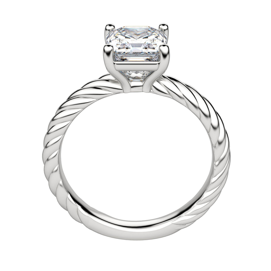 VIBE ASSCHER CUT MOISSANITE ENGAGEMENT RING