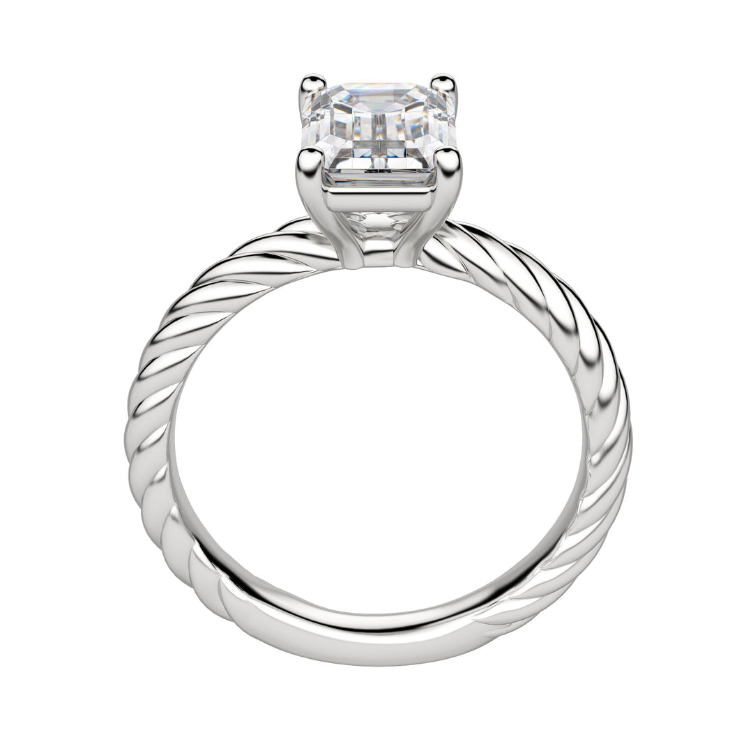 VIBE EMERALD CUT MOISSANITE ENGAGEMENT RING