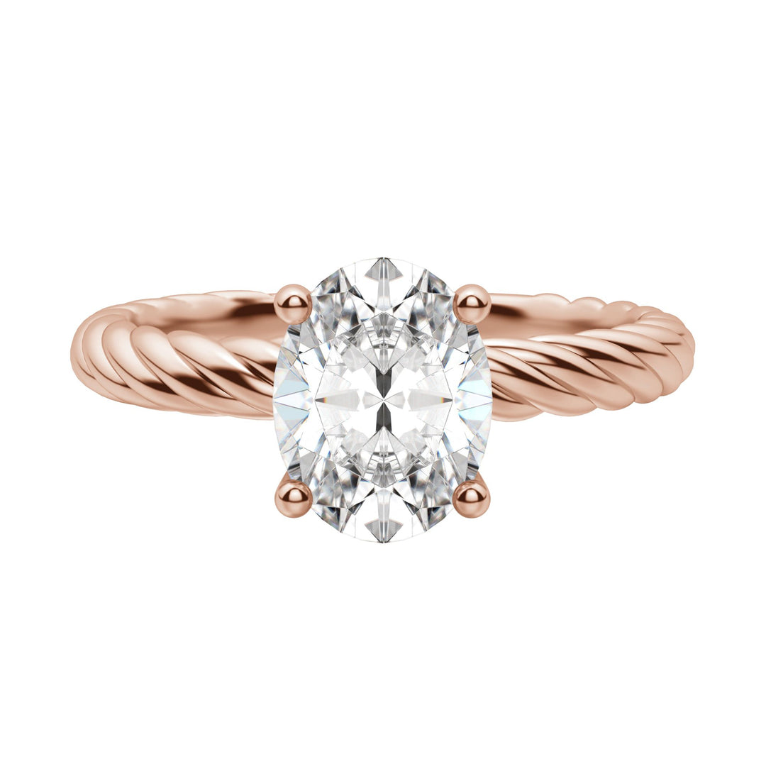 VIBE OVAL CUT MOISSANITE ENGAGEMENT RING