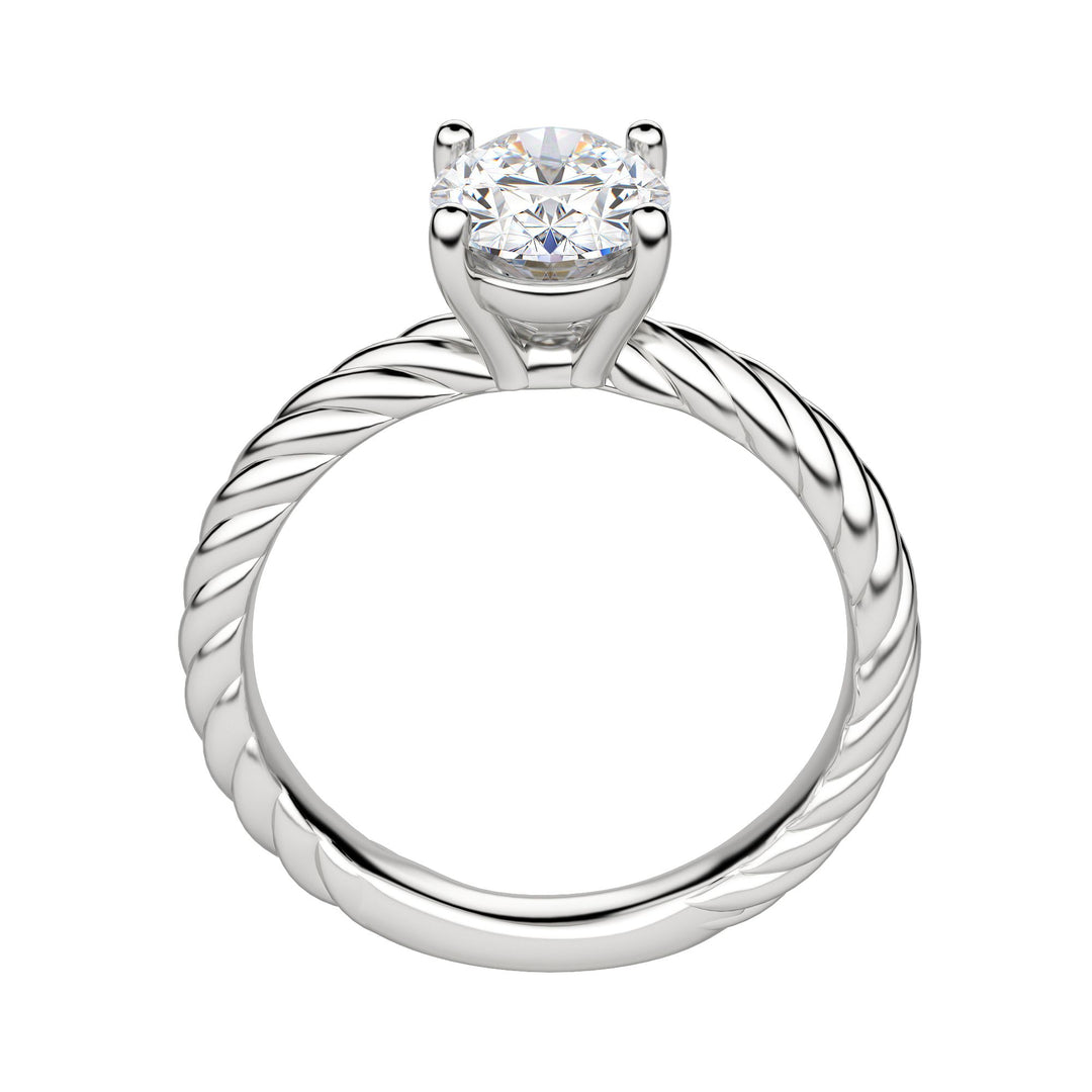 VIBE OVAL CUT MOISSANITE ENGAGEMENT RING