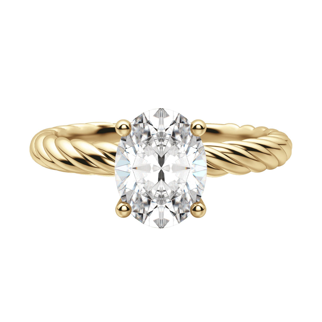 VIBE OVAL CUT MOISSANITE ENGAGEMENT RING