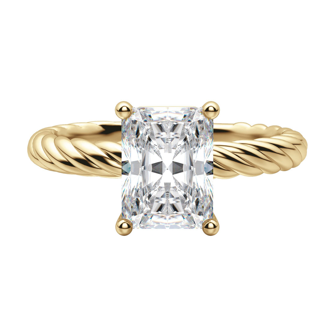 VIBE RADIANT CUT MOISSANITE ENGAGEMENT RING