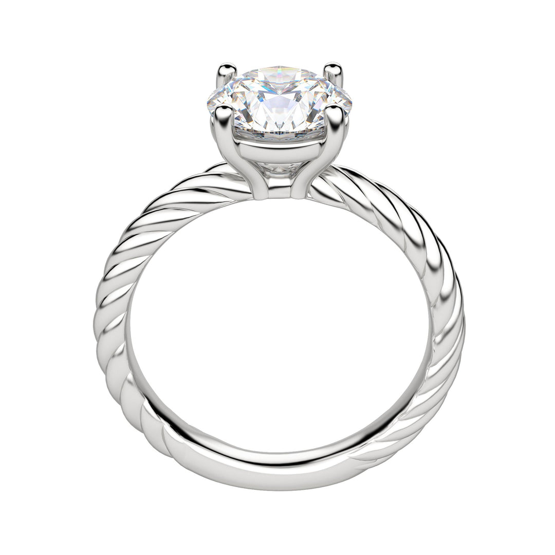 VIBE ROUND CUT MOISSANITE ENGAGEMENT RING