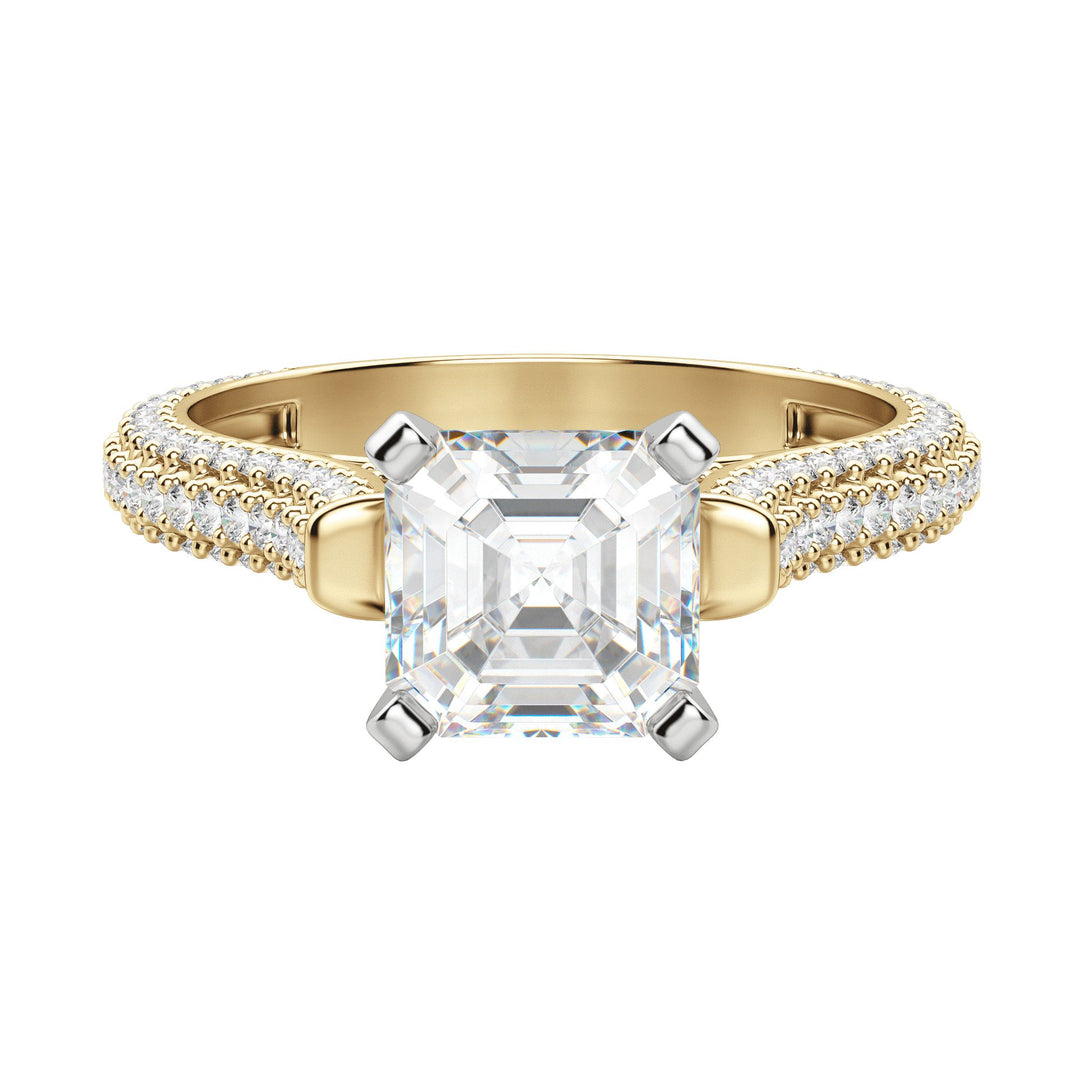 VITA ASSCHER CUT MOISSANITE ENGAGEMENT RING