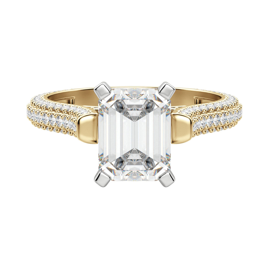 VITA EMERALD CUT MOISSANITE ENGAGEMENT RING