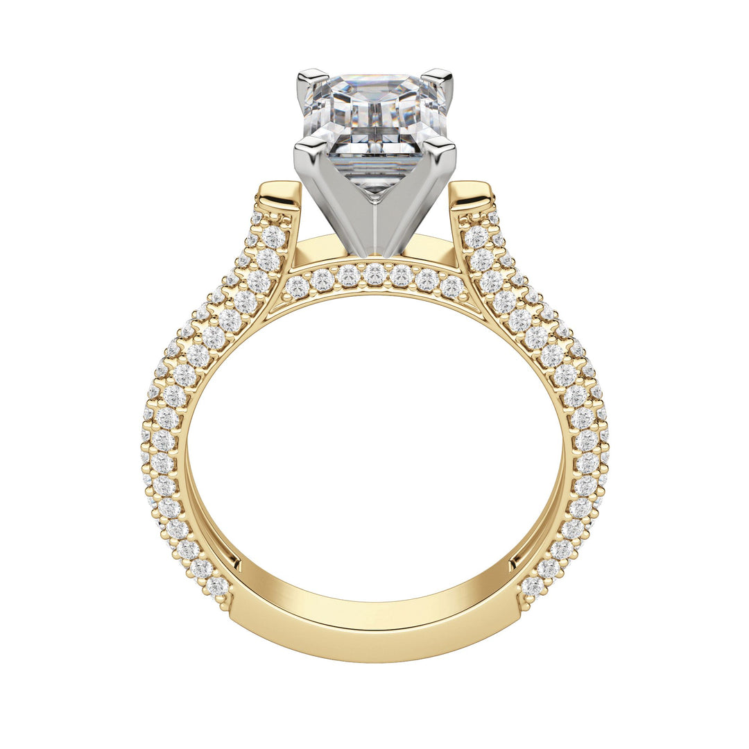 VITA EMERALD CUT MOISSANITE ENGAGEMENT RING