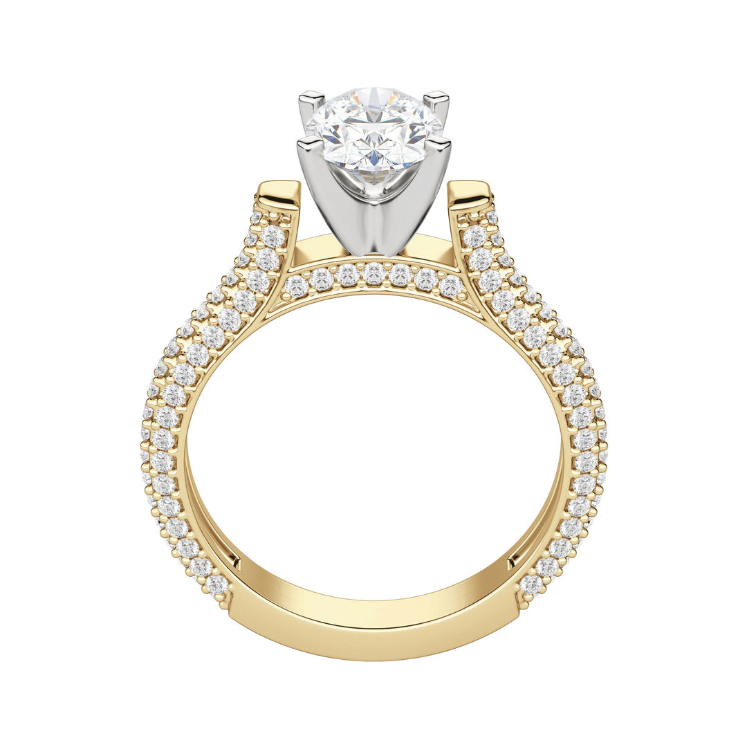 VITA OVAL CUT MOISSANITE ENGAGEMENT RING