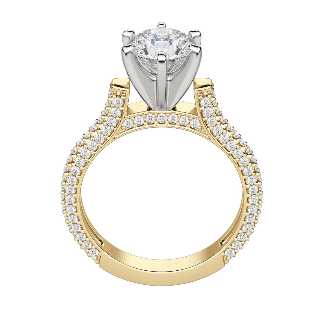 VITA ROUND CUT MOISSANITE ENGAGEMENT RING