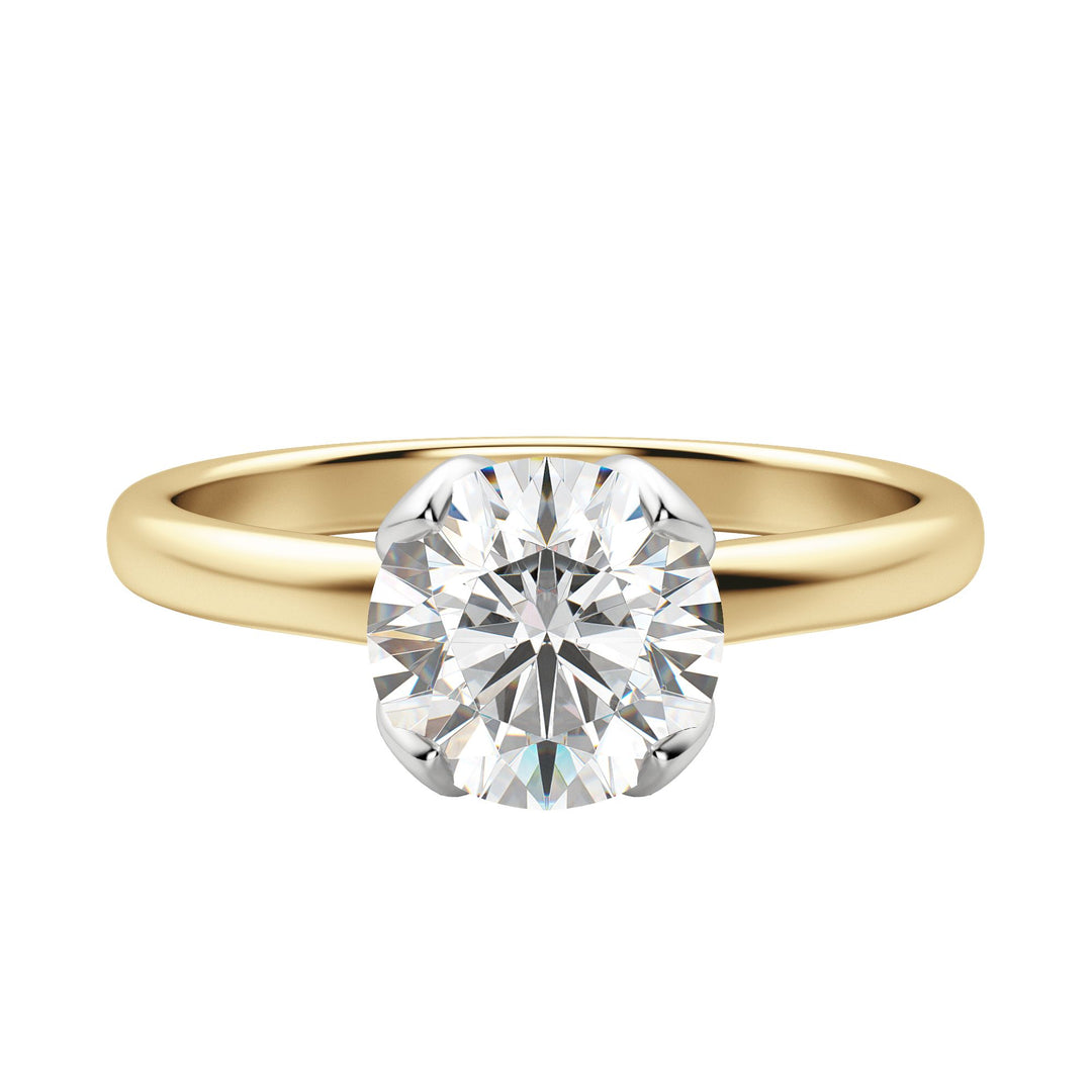 VOWS ROUND CUT MOISSANITE ENGAGEMENT RING